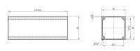 Zaunpfosten aus Aluminium 80 x 80 mm zum Einbetonieren...