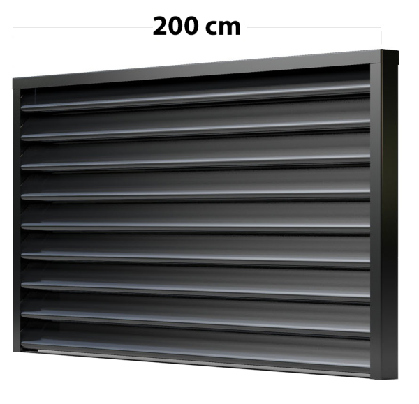 Zaunfeld Viola 200 cm x 140 cm mit Systemschiene RAL 7024