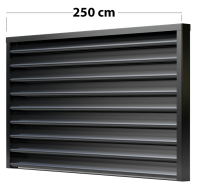 Zaunfeld Viola 250 cm x 100 cm mit Systemschiene RAL 7016