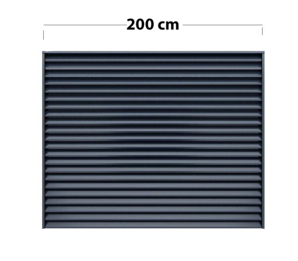 Zaunfeld Alumax L200 cm x H120 cm Feld mit Systemschiene RAL 7016