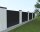 Zaunfeld Alumax L200 cm x H120 cm Feld mit Systemschiene RAL 7016