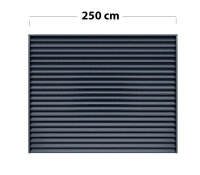 Zaunfeld Alumax L250 cm x Höhe ... cm mit Systemschiene