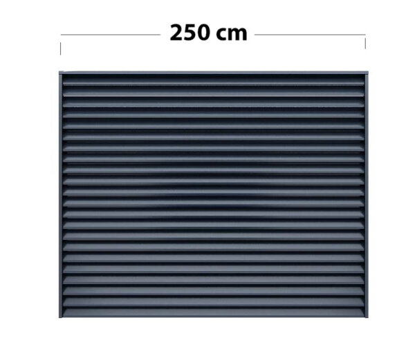 Zaunfeld Alumax L250 cm x H120 cm Feld mit Systemschiene RAL 7016