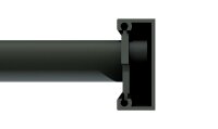 Zaunfeld AluLine L200 cm x H200 cm Feld mit Systemschiene RAL 7016
