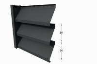 Zaunfeld Alumax Länge: 100 cm x Höhe ... cm mit Systemschiene