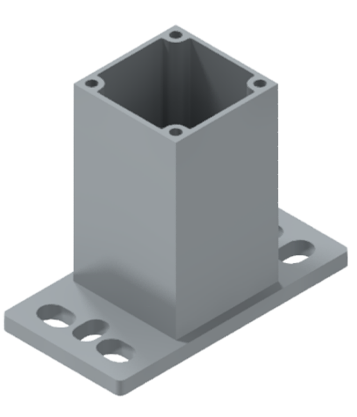 N-Form Fußplatte