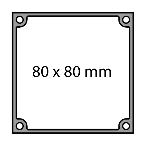80 x 80 mm